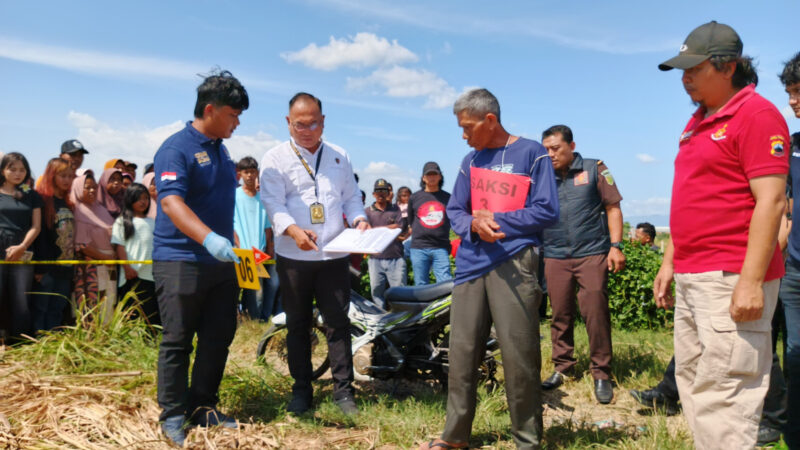 Polisi Gelar Rekonstruksi Detail Kasus Pembunuhan di Perkebunan Tebu Dukuhtengah